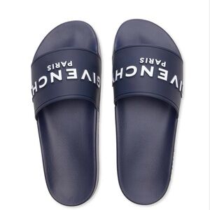 Givenchy slides- steel blue
